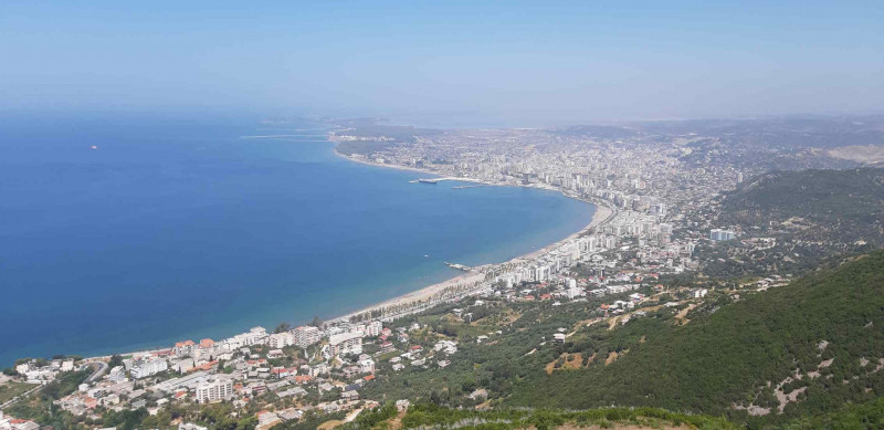 nový obchvat nad Vlore - výhledy doopravdy stojí za to