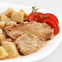 Vepřové žebírko s bramborem